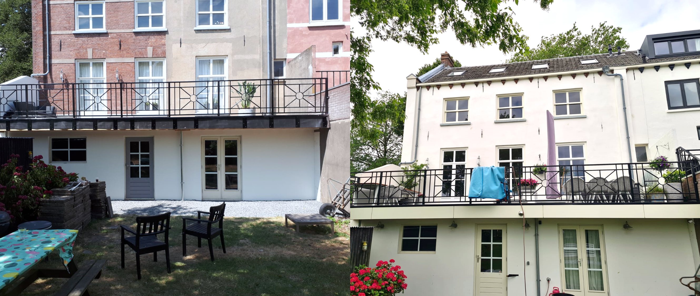 Buitengevelstuc op een woning in Geldermalsen