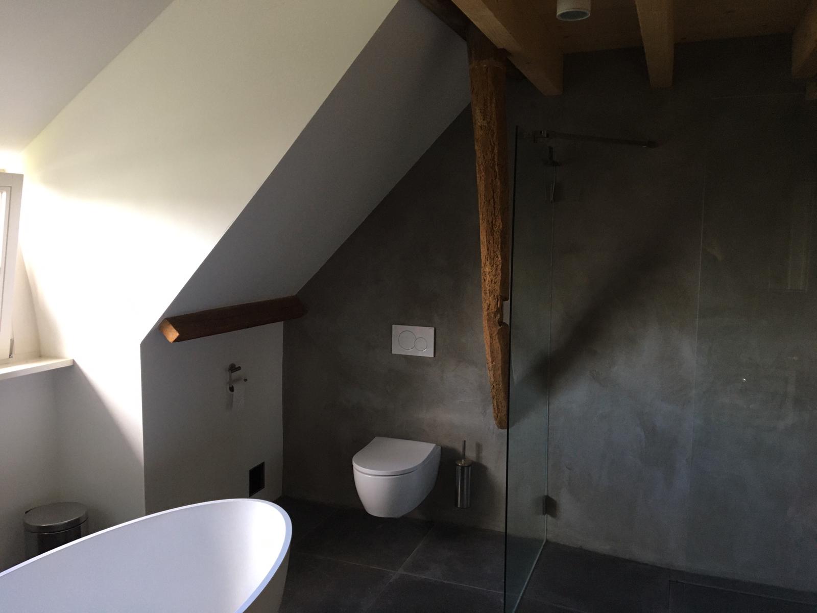 Hersteld stucwerk na renovatie